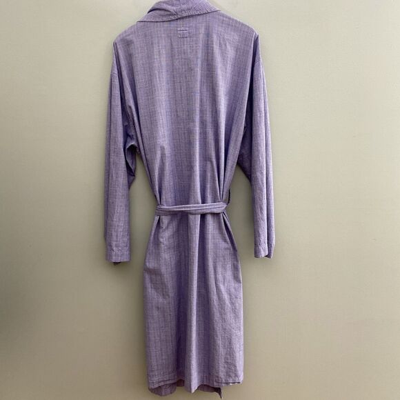 Polo Ralph Lauren Robe Mens Small Medium Plaid Belted Lightweight Lounge Preppy - Picture 2 of 8